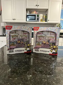 Pokemon 151 Scarlet & Violet Alakazam ex Collection Box TCG Sealed-Lot of 2 - Image 2