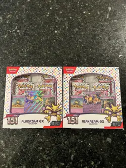 Pokemon 151 Scarlet & Violet Alakazam ex Collection Box TCG Sealed-Lot of 2 - Image 3