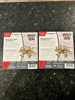 Pokemon 151 Scarlet & Violet Alakazam ex Collection Box TCG Sealed-Lot of 2 - Image 4