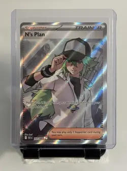 Pokemon N's Plan 163/086 Black Bolt Full Art Ultra Rare Holo NM/M - Image 1