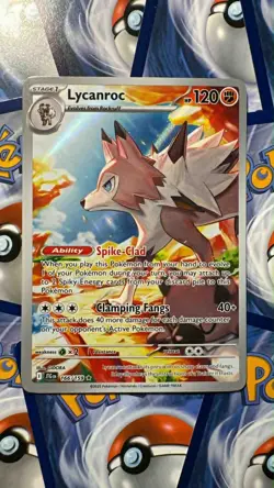 Lycanroc 166/159 – Pokemon TCG Journey Together – Illustration Rare Holo – M/NM - Image 1