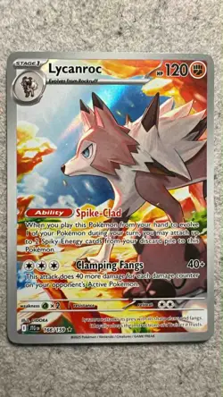 Lycanroc 166/159 – Pokemon TCG Journey Together – Illustration Rare Holo – M/NM - Image 2