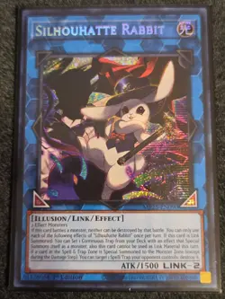 Yugioh! Silhouhatte Rabbit MP25-EN090 Prismatic Secret Rare 1st Edition NM - Image 1