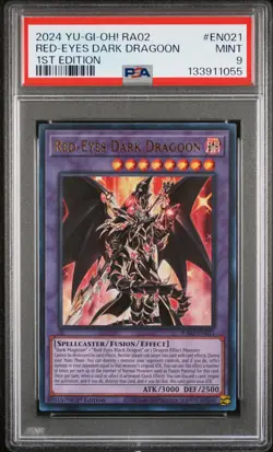 2024 YU-GI-OH! RA02-25TH ANV RARITY COLL II 1ST ED RED-EYES DARK DRAGOON PSA 9 - Image 1