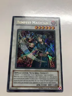 USA Seller Yugioh Tempest Magician CSOC-EN088 Secret Rare NM - Image 3
