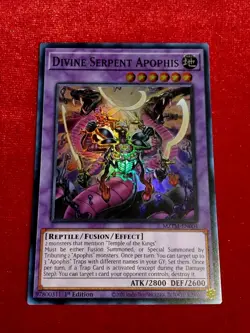 Yu-Gi-Oh! - Divine Serpent Apophis - MZTM-EN004 Super Rare 1st Ed Unplayed Mint+ - Image 1