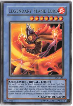 Yugioh - Legendary Flame Lord DCR-081 Unlimited - Dark Crisis - Image 1