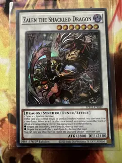 Yugioh! Zalen the Shackled Dragon BPRO-EN042 Super Rare 1st Edition NM - Image 1