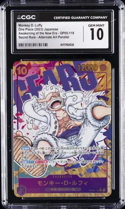 2023 ONE PIECE JPN AWAKENING OF THE NEW ERA MONKEY D. LUFFY CGC 10 GEM MINT - Image 1