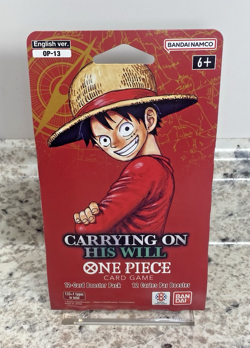 One Piece TCG OP-13 Carrying On His Will ENGLISH SLEEVED BOOSTER New SEALED🔥 - Image 1