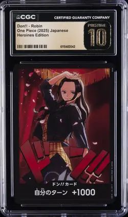 2025 ONE PIECE JPN HEROINES EDITION DON!! - ROBIN CGC 10 PRISTINE - Image 1