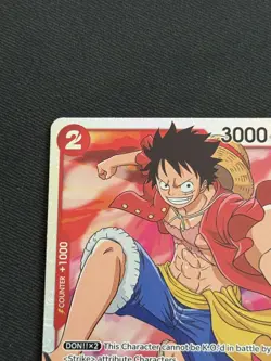 One Piece TCG - Monkey.D.Luffy #OP01-024 Romance Dawn Super Rare Foil NM - Image 2