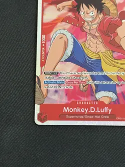 One Piece TCG - Monkey.D.Luffy #OP01-024 Romance Dawn Super Rare Foil NM - Image 4