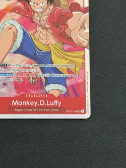 One Piece TCG - Monkey.D.Luffy #OP01-024 Romance Dawn Super Rare Foil NM - Image 5