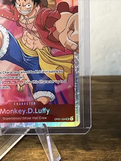 One Piece TCG English OP01-024 Monkey D Luffy SR Foil - Image 5