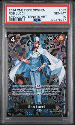 2024 ONE PIECE OP09-EMPERORS IN THE NEW WORLD #093 ROB LUCCI PSA 10 - Image 1