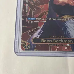 Benn.Beckman SP OP13 OP09-009 Carrying On His Will English One Piece TCG - Image 3