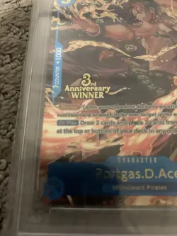 2025 ONE PIECE 3RD ANV TOURNAMENT 3 BROTHERS PACK WINNER PORTGAS D. ACE PSA 10 - Image 3
