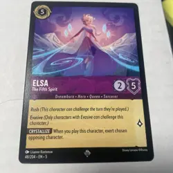 Disney Lorcana - Elsa - The Fifth Spirit 48/204 Shimmering Skies - Super Rare - Image 1