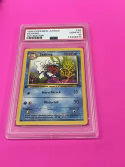 SEAKING 1999 POKEMON JUNGLE 1ST EDITION UNCOMMON GEM MT 46/64 PSA 10 - Image 1