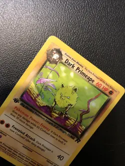 Dark Primeape 43/82 Team Rocket 1st First Edition Pokemon Card In NM Condition - Image 5