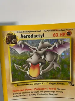 Aerodactyl 1/62 Fossil Holo Rare Pokemon Card - MP/HP - Image 5