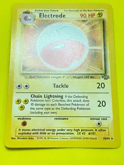 Electrode NM+ Unplayed Jungle Set 18/64 Pokemon WOTC 1999 Card Near Mint+ - Image 3