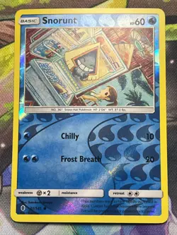 Reverse Holo Snorunt 31 2017 Guardians Rising Common English Pokemon Card - Image 1