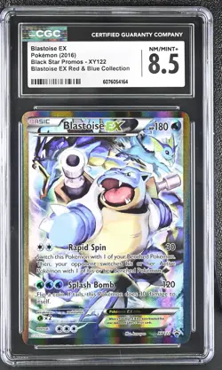 CGC 8.5 Blastoise EX 2016 Black Star Promos XY122 Pokemon Card - Image 1