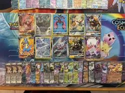 Pokemon Card Lot Full Art Alt Art Fire Moltres Zapdos Vaporeon 60 Cards - Image 2