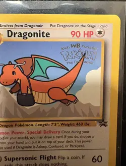 Pokemon Dragonite Black Star Promo 5 The First Movie Card Vintage 1999 - Image 3