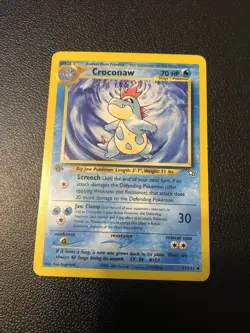 Croconaw 31/111 Neo Genesis 1st First Edition Pokemon Card In Mint Condition - Image 1