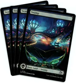 x4 Swamp (0274) Foil - Extended Art - Aetherdrift - MTG - NM/M - Image 1