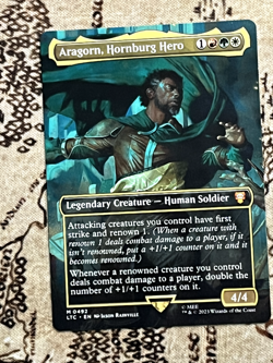 Aragorn, Hornburg Hero (Borderless) - Commander: Tales of Middle-earth - 492 - Image 1