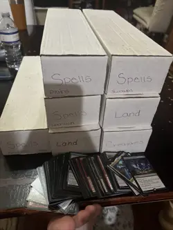 MTG BULK Lot 4000ish Commons/ Uncommons, 100ish Rares, 2500ish Mana - Image 1