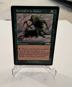 Survival of the Fittest Magic the Gathering Exodus MtG Rare Green Enchantment - Image 2