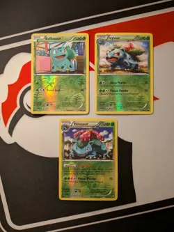 Bulbasaur Ivysaur Venusaur REVERSE HOLO (Near Mint) LOT Dark Explorers [Pokemon] - Image 1