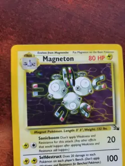 Magneton Fossil Holo Pokemon Card Base WOTC NM - Image 3