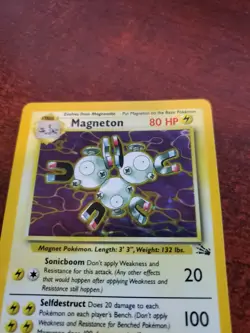 Magneton Fossil Holo Pokemon Card Base WOTC NM - Image 5