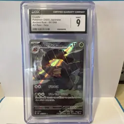Crustle CGC 9 Pokemon TCG Ancient Roar 067/066 Art Rare Holo Japanese 2023 - Image 1