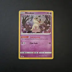 2020 Pokemon TCG - Mimikyu 081/189 Holo Rare - Darkness Ablaze Set Promo - NM LP - Image 1
