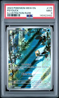 2023 POKEMON MEW EN-151 ILLUSTRATION RARE #175 PSYDUCK PSA 9 - Image 1