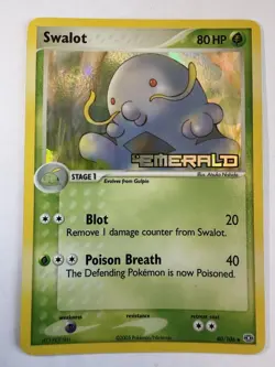 Pokemon TCG Swalot EX Emerald Reverse Holo Uncommon 40/106 2005 80 HP - Image 1