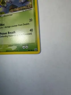 Pokemon TCG Swalot EX Emerald Reverse Holo Uncommon 40/106 2005 80 HP - Image 2