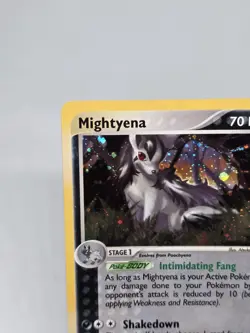Pokemon TCG Mightyena EX Ruby & Sapphire 10/109 Holo Rare! WOTC Vintage SWIRL!! - Image 3