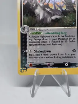 Pokemon TCG Mightyena EX Ruby & Sapphire 10/109 Holo Rare! WOTC Vintage SWIRL!! - Image 4