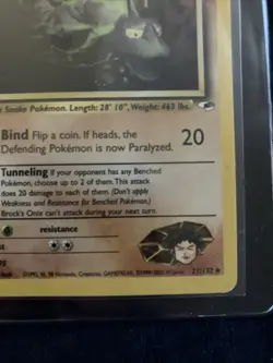 🪨Brock's Onix 021/132 Gym Heroes Regular Unlimited -Pokemon TCG Lp - Image 4
