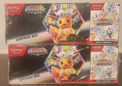 LOT OF 2 Pokemon Prismatic Evolutions Surprise Box & Booster Bundle Sams Club - Image 1