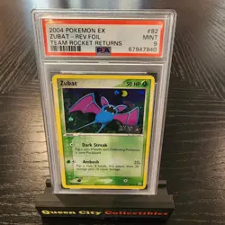 ZUBAT - REV FOIL - PSA 9 - 2004 POKEMON EX TEAM ROCKET RETURNS - #82 - Image 1
