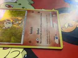 Pokemon TCG Chimchar 76/130 Cosmos Holo Common Diamond & Pearl Base LP Swirl - Image 4